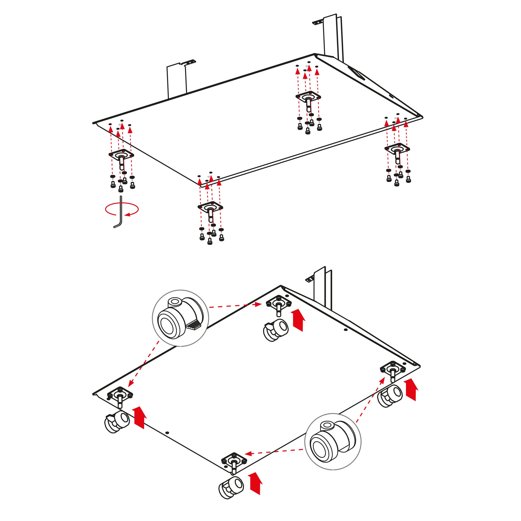 Rollen für HEATSCOPE Stele Infrarotheizung