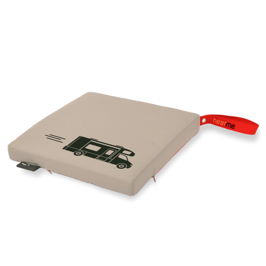 heatme classic Single Akku Heizkissen kabellos Motiv Caravan sand