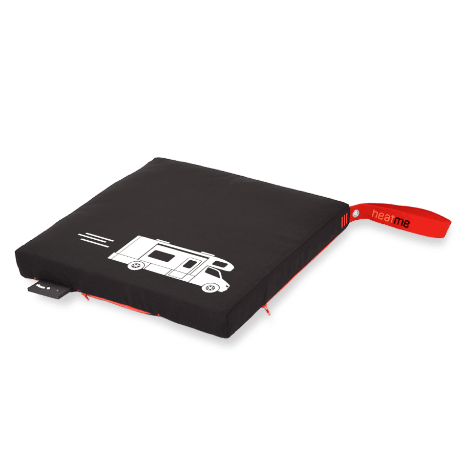 heatme classic Single Akku Heizkissen kabellos Motiv Caravan schwarz