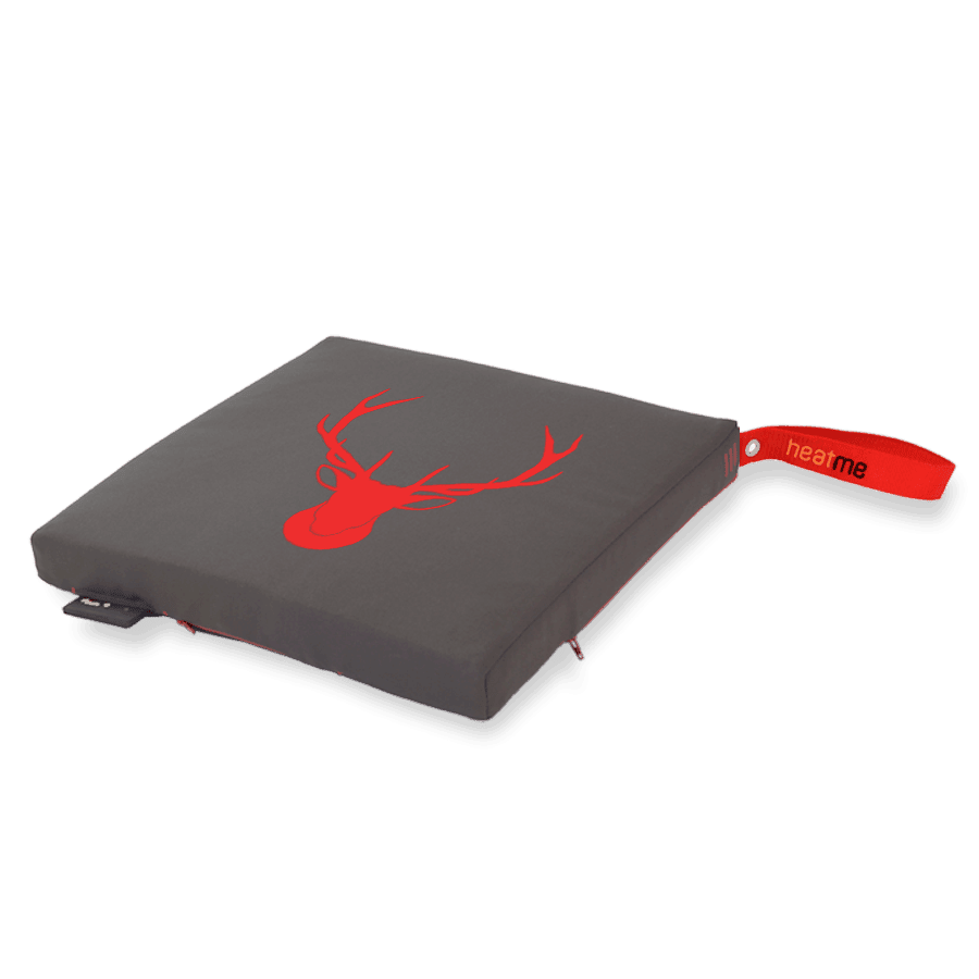 heatme classic Single Akku Heizkissen kabellos Motiv Hirsch dunkelgrau