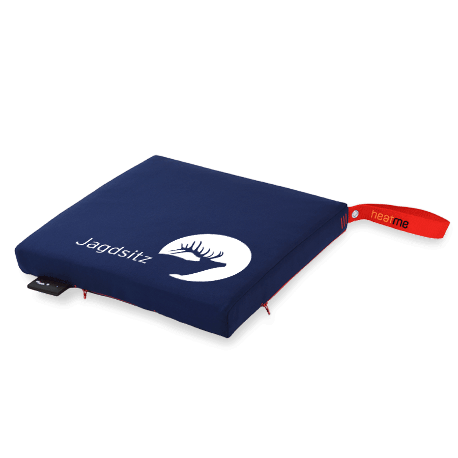 heatme classic Single Akku Heizkissen kabellos Motiv Jagdsitz dunkelblau