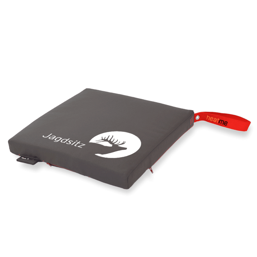 heatme classic Single Akku Heizkissen kabellos Motiv Jagdsitz dunkelgrau