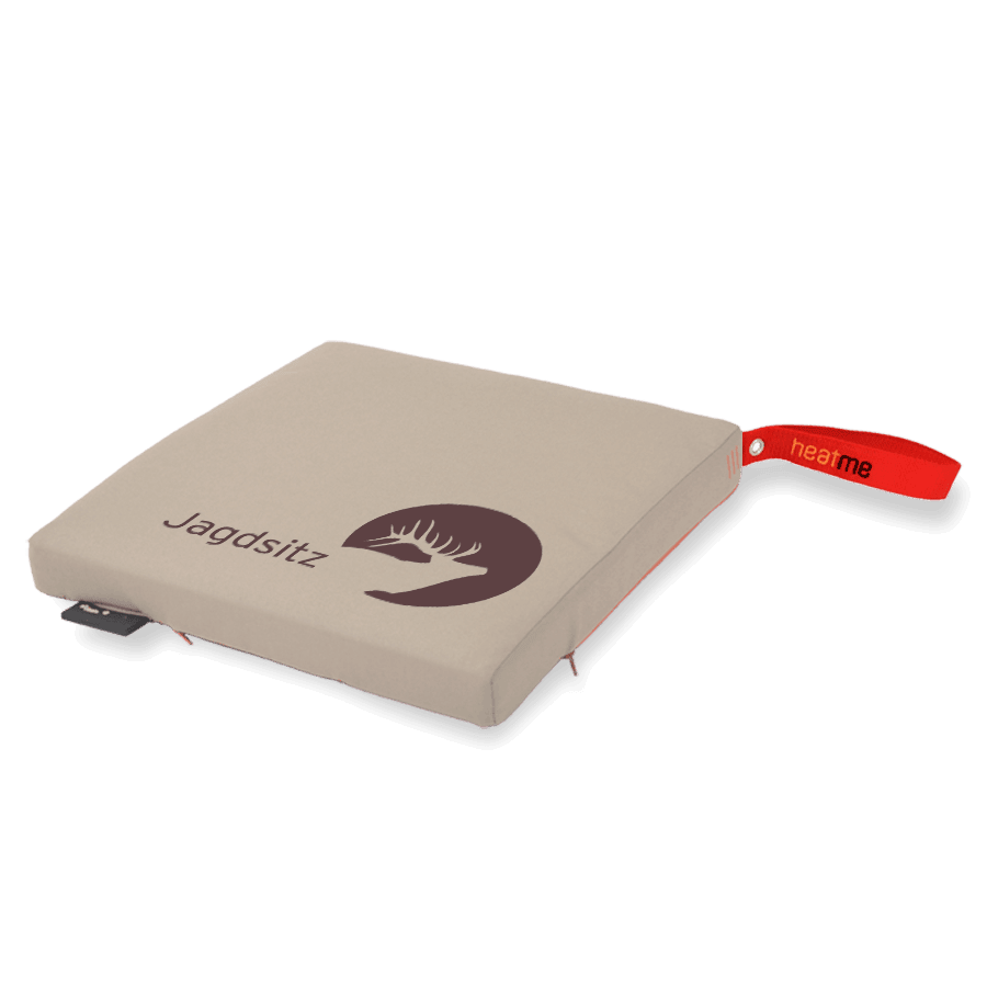 heatme classic Single Akku Heizkissen kabellos Motiv Jagdsitz sand