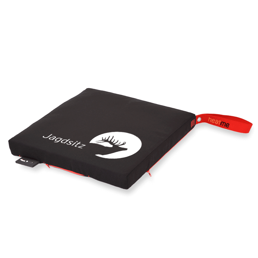 heatme classic Single Akku Heizkissen kabellos Motiv Jagdsitz schwarz