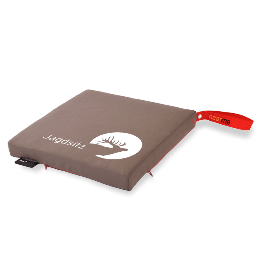 heatme classic Single Akku Heizkissen kabellos Motiv Jagdsitz taupe