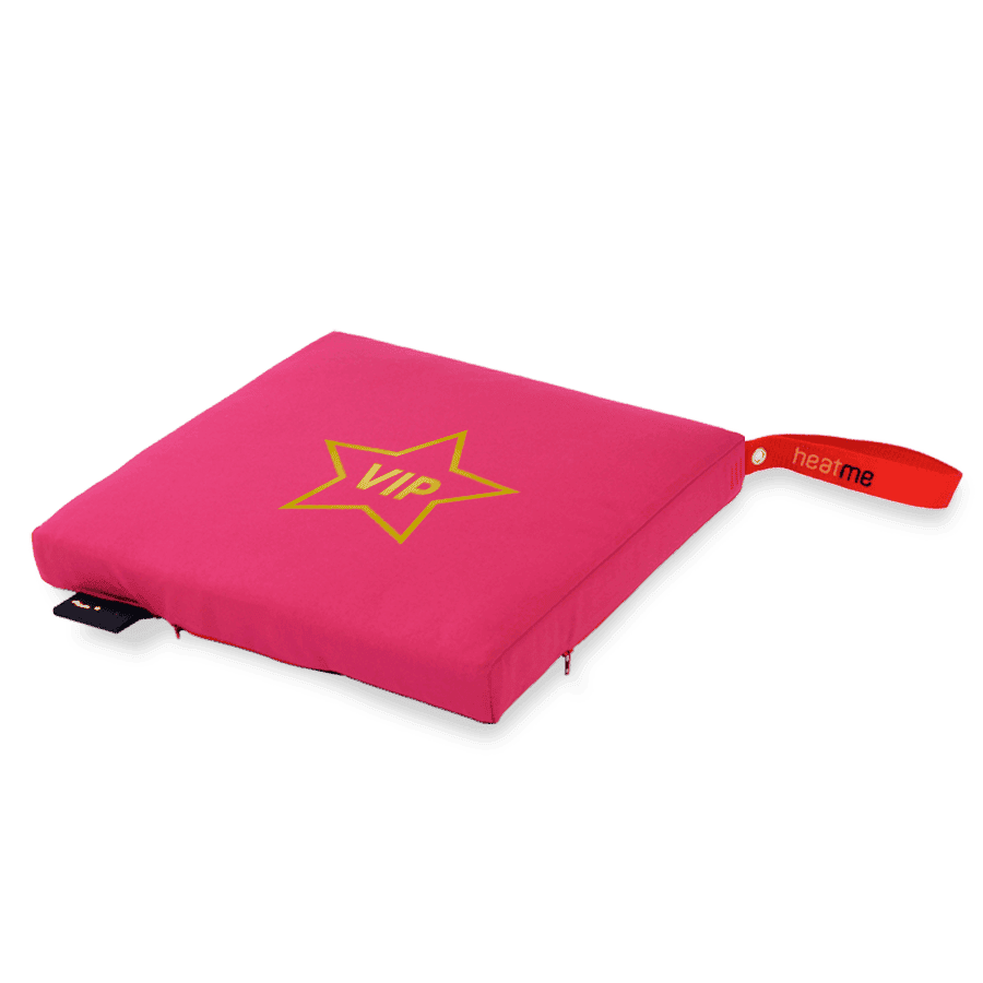 heatme classic Single Akku Heizkissen kabellos Motiv VIP fuchsia pink
