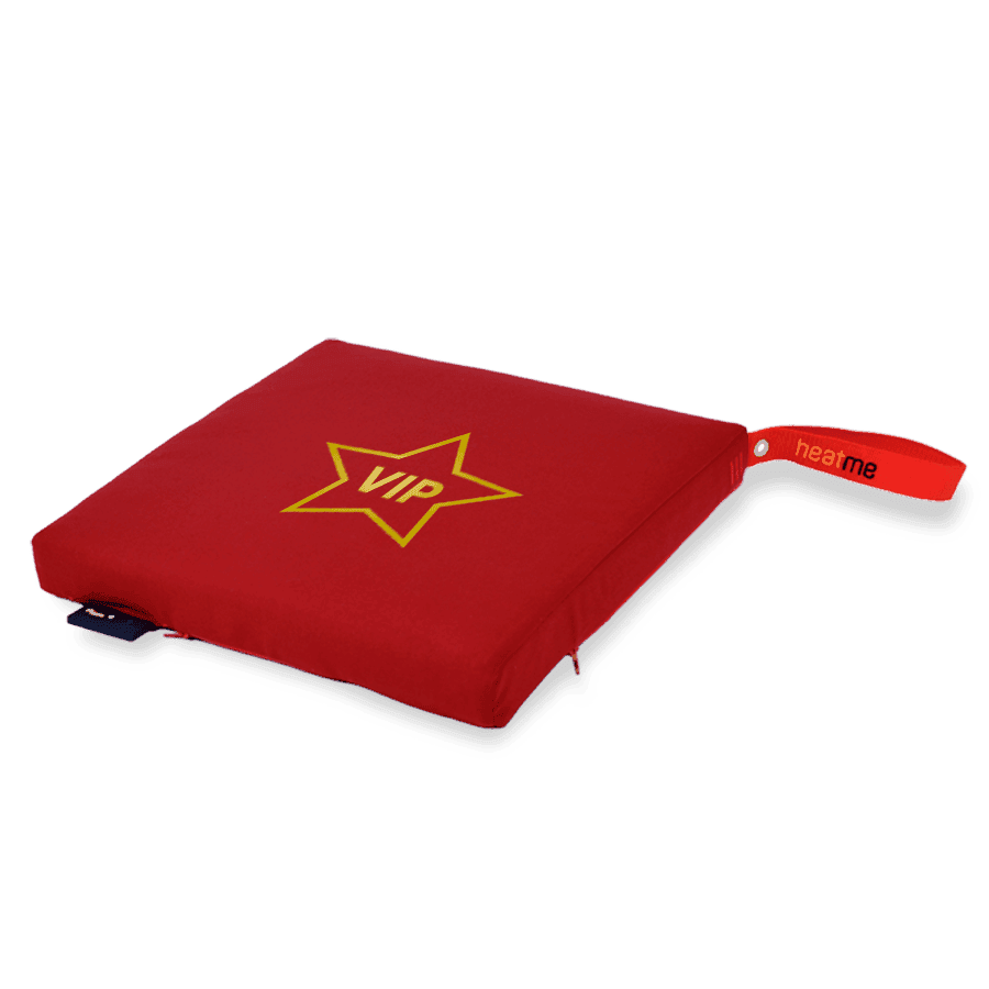 heatme classic Single Akku Heizkissen kabellos Motiv VIP rot