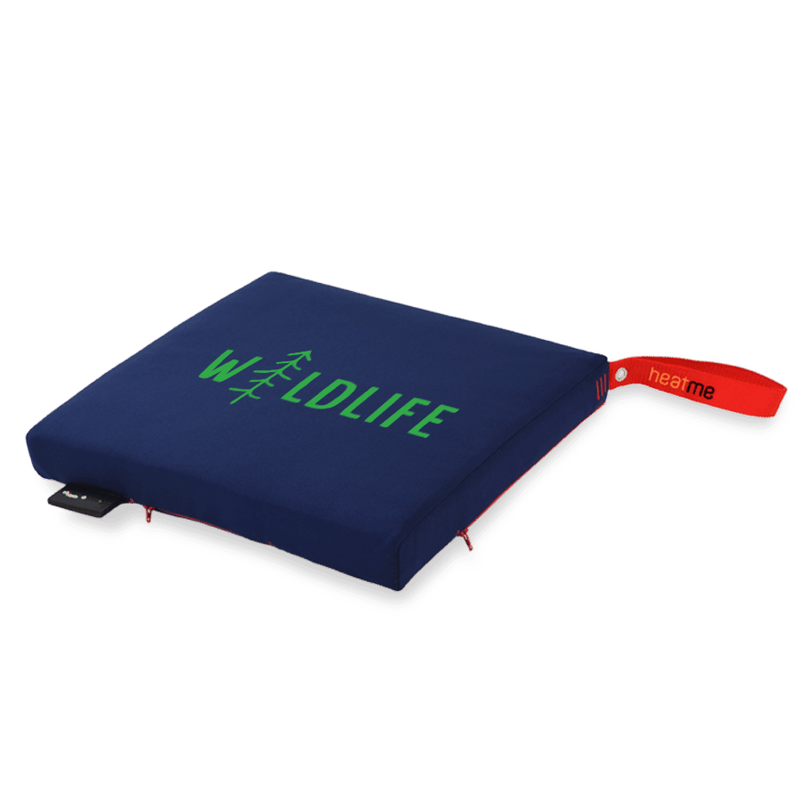 heatme classic Single Akku Heizkissen kabellos Motiv Wildlife dunkelblau