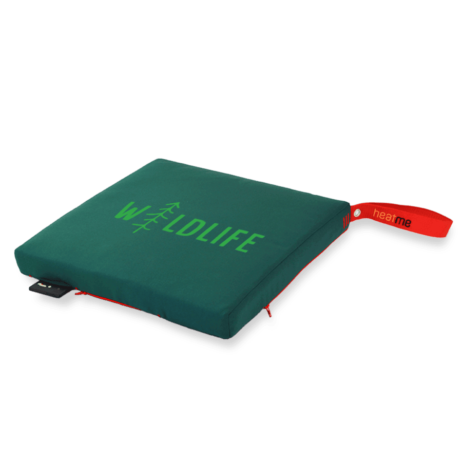 heatme classic Single Akku Heizkissen kabellos Motiv Wildlife dunkelgrün