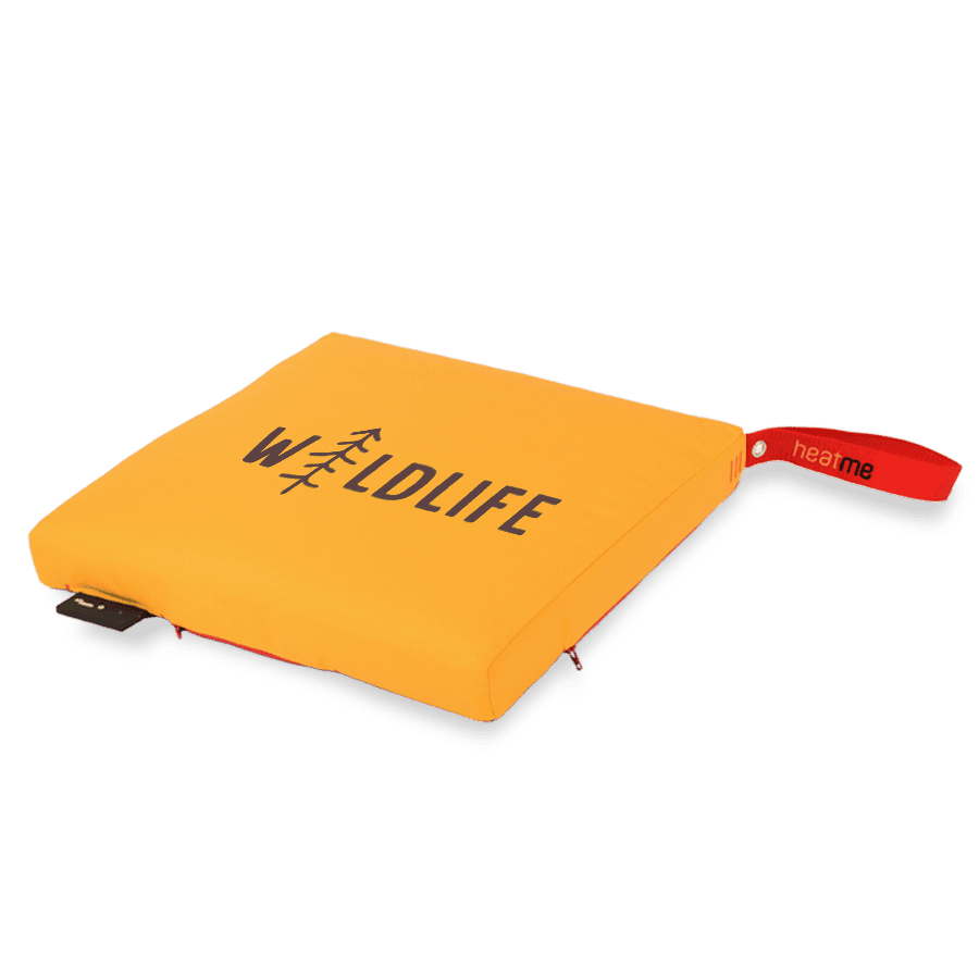 heatme classic Single Akku Heizkissen kabellos Motiv Wildlife gelb