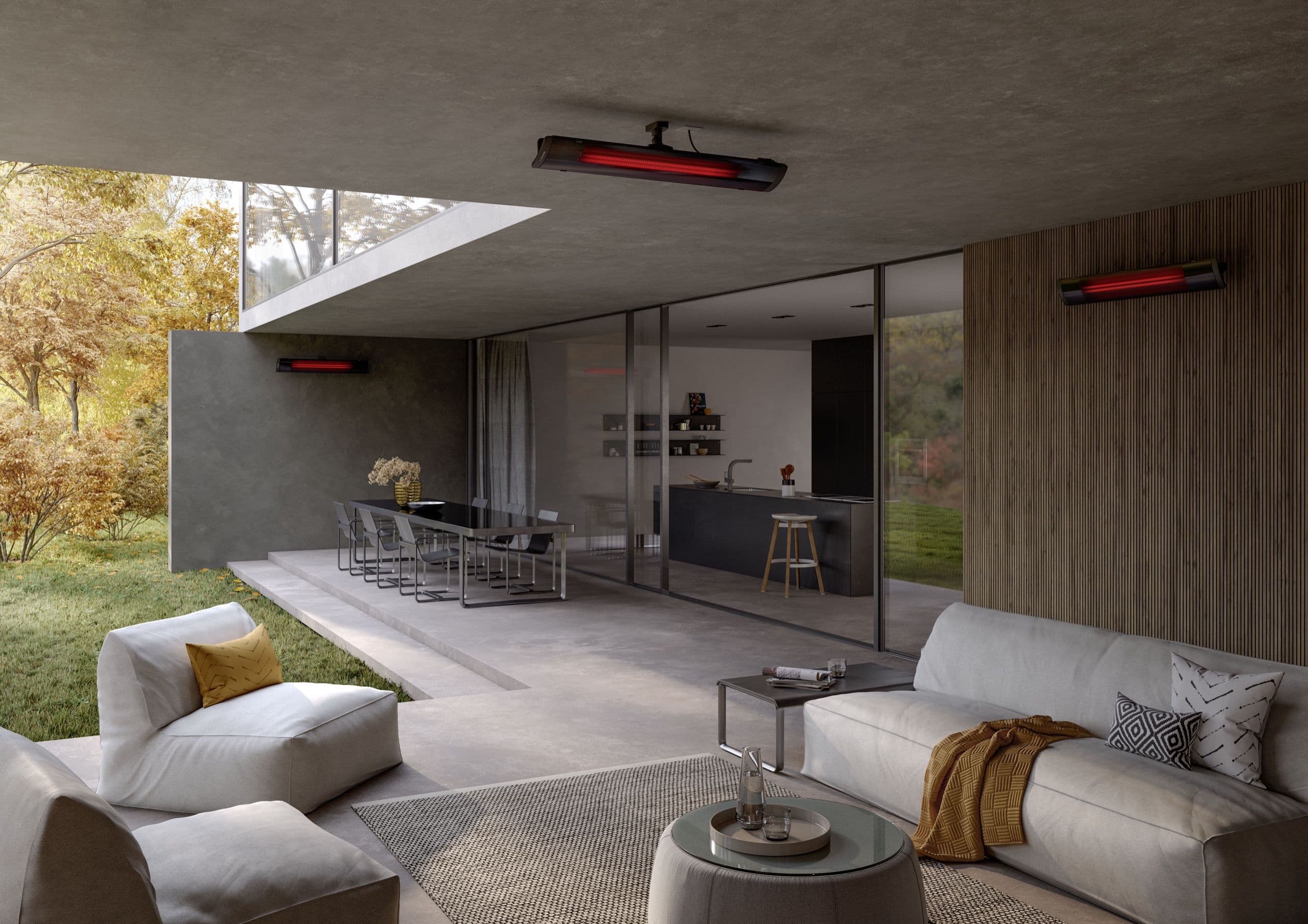 Design-Wärme ohne Licht – der PURE auf der Architektenterrasse